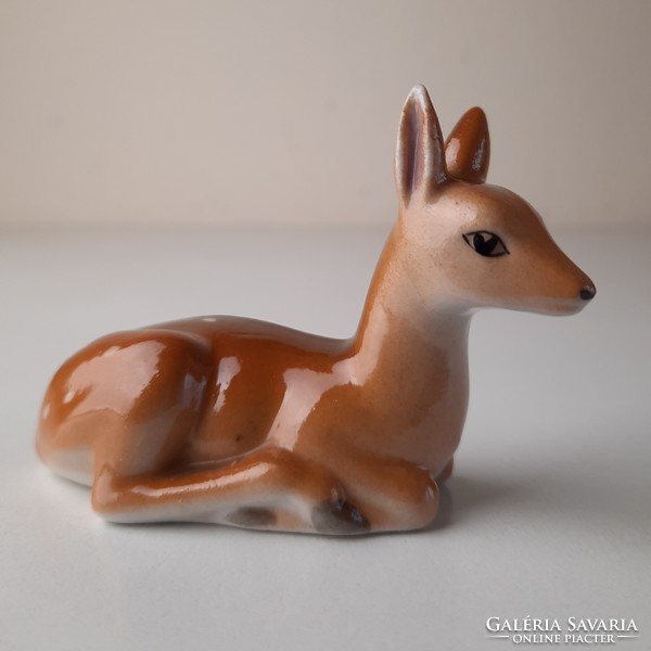 Drasche porcelain statue, deer figure