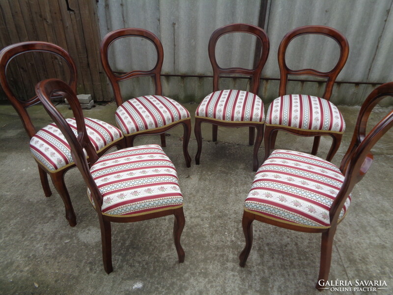 Biedermeier chair set 6 pcs