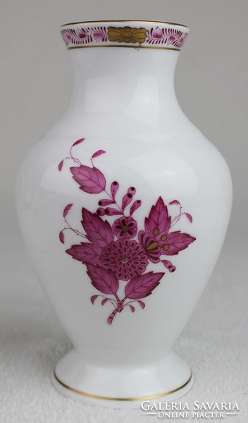 Herend Appony pattern vase purple 16.5 cm