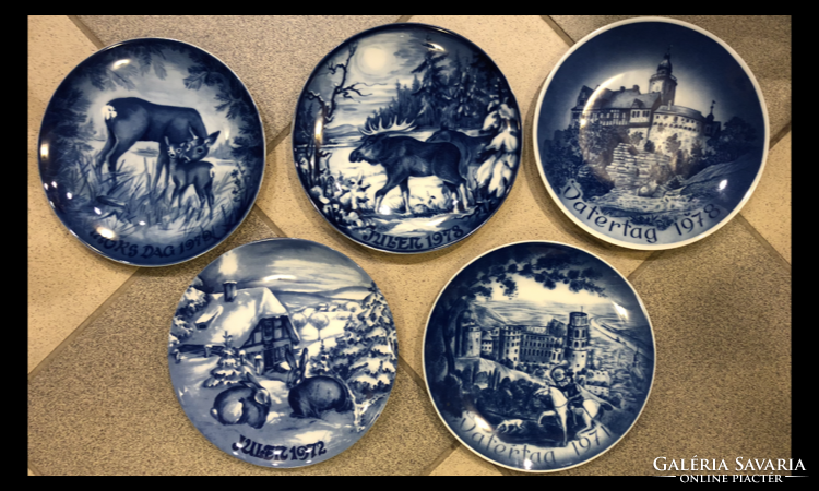 Royal heidelberg year plates 1970-1978