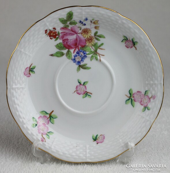 Antique (1941) small plate with flowers from Herend