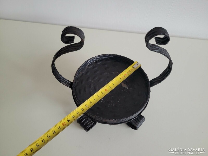 Old retro iron metal candle holder