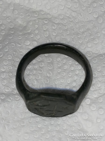 Középkori pecsétgyűrű, Kinizsi Pál címerével!
