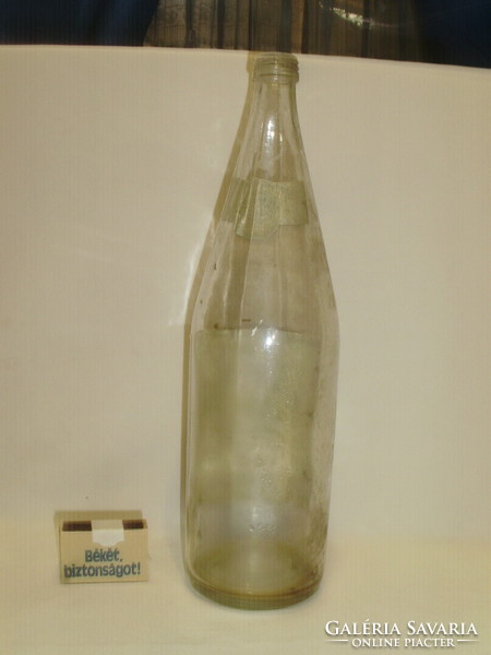 Retro Herkules Fonyód mineral water bottle with label - one liter