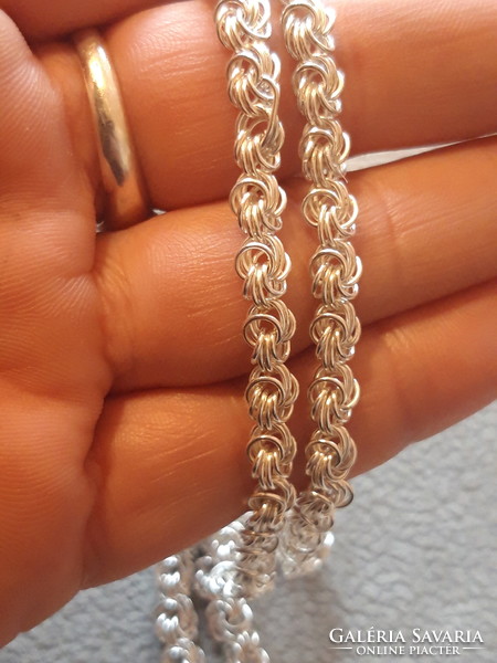 Old silver necklace - 41 cm