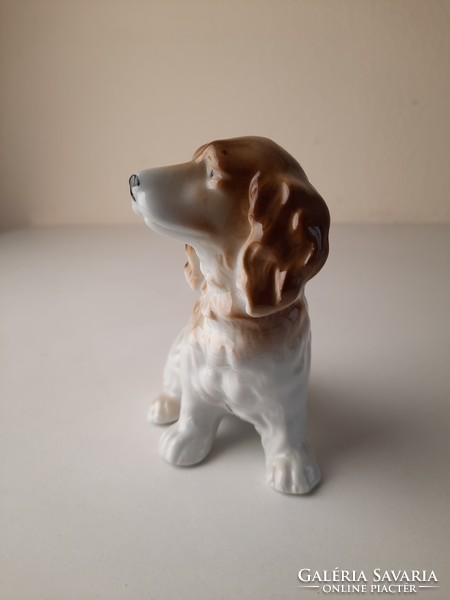 Retro porcelain statue, puppy figure