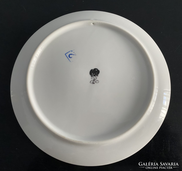 Saxon endre - Hólloháza porcelain wall plate 15.5 cm