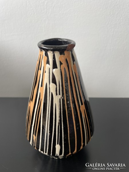 Retro glazed vase