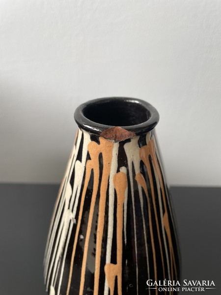 Retro glazed vase