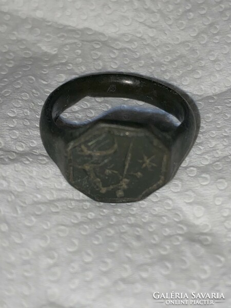 Medieval signet ring with the coat of arms of Kinizi Pál!