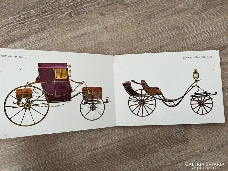 Old-fashioned carriages picture book story book