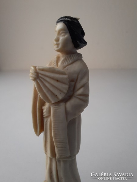 Miniature vinyl geisha statue