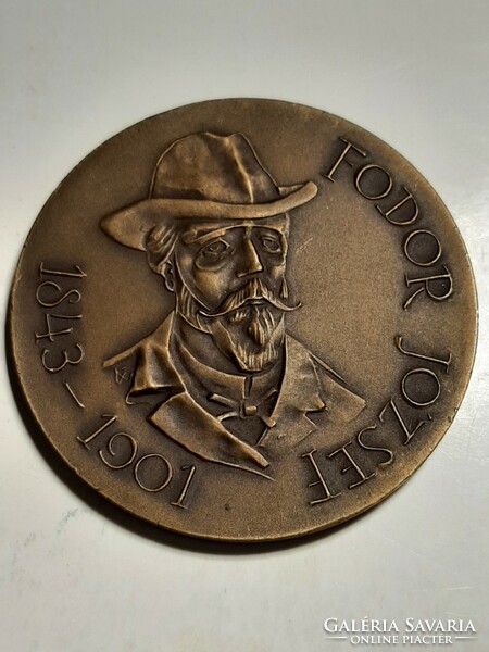 András Kiss Nagy (1930-1997) dn 'József Fodor' br commemorative medal in protective case (60mm)