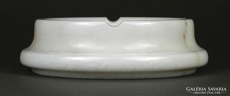 1M652 Régi fehér márvány hamutál 12.5 cm