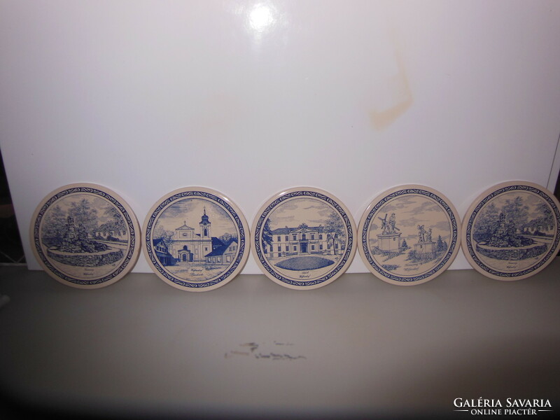 Tiles - 5 pcs - 15 cm - marked - 1985 year - Austrian - perfect - beautiful