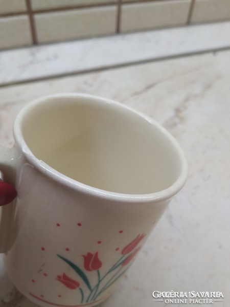 Ceramic floral, polka dot mug, glass 7 pieces for sale!