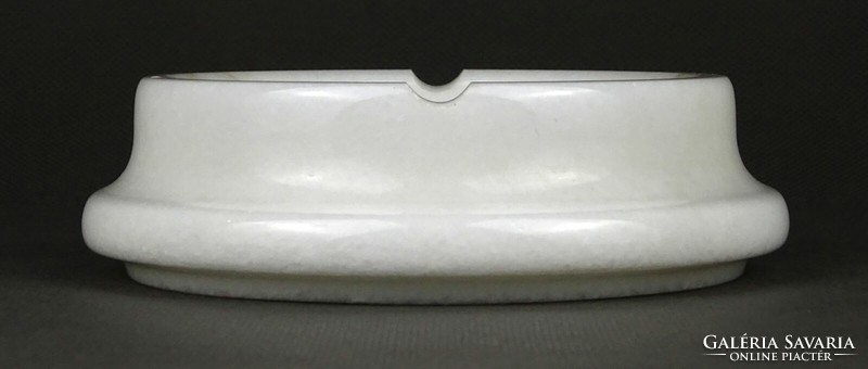 1M652 Régi fehér márvány hamutál 12.5 cm