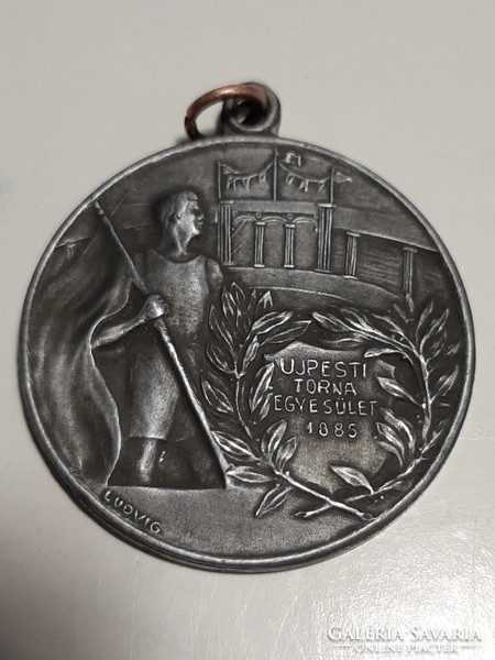 Újpest gymnastics association 1885 commemorative medal with ludvig, bp signature