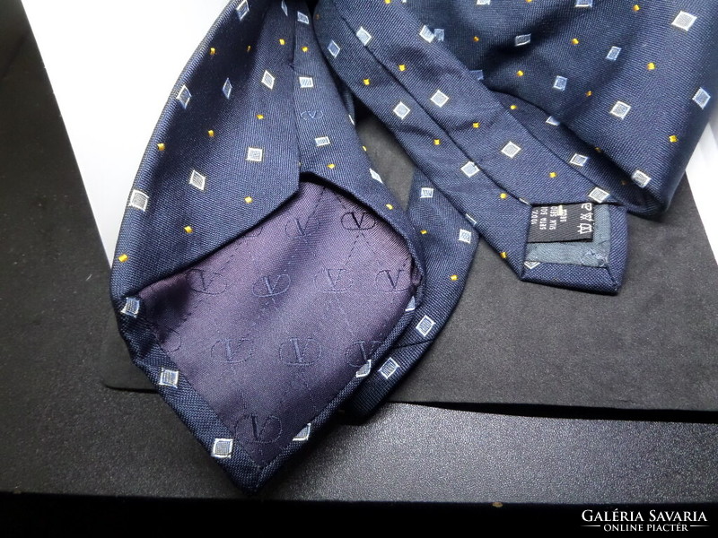 Valentino (eredeti) 100 selyem Vintage nyakkendő
