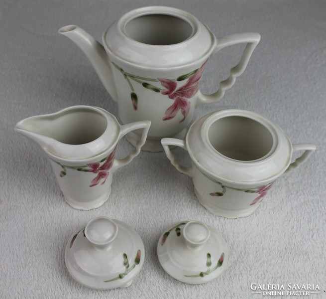 Zsolnay porcelán kávé vagy tea szervírozó készlet