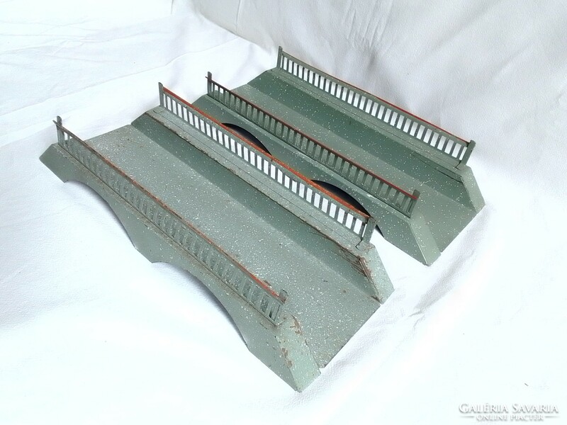 Antique old Kibri bridge 0 train railway model us zone 1945-1949 field table additional board game