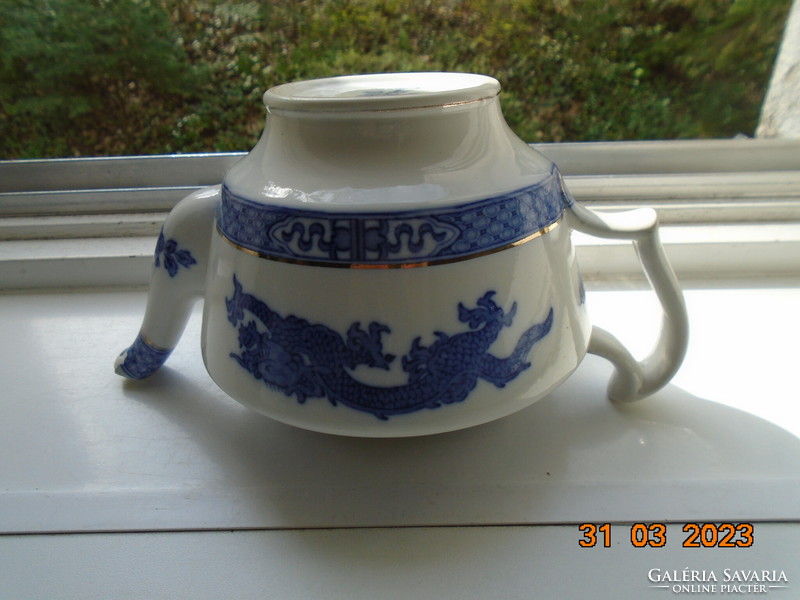 1904 Cauldon kínai sárkány mintás teás kiöntő