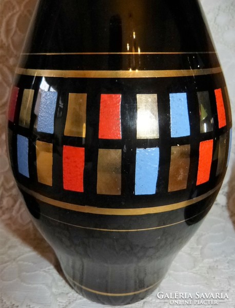 5 Pcs. Glass vase / veb kunst-glas