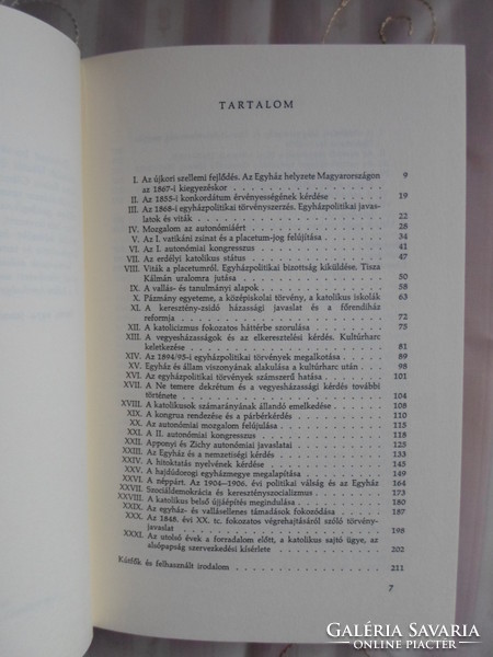 Salacz Gábor: Egyház és állam Magyarországon a dualizmus korában, 1867–1918 (Aurora Könyvek, 1974)