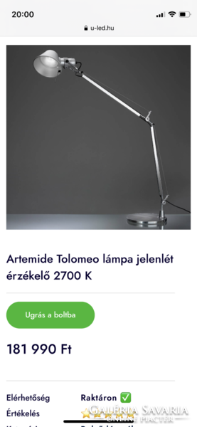 Artemide Tolomeo mini lámpa eladó