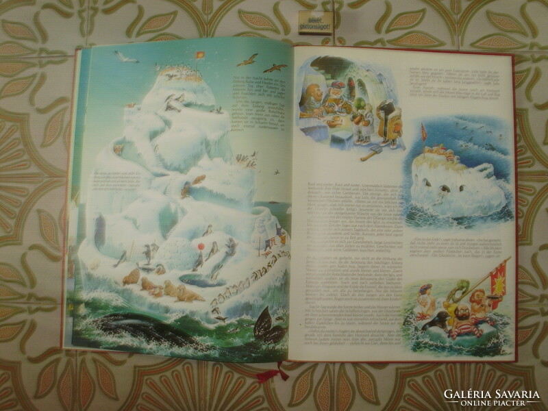 Giant storybook in German 1985 - about a fantastic journey - 48.5 x 35.5 cm
