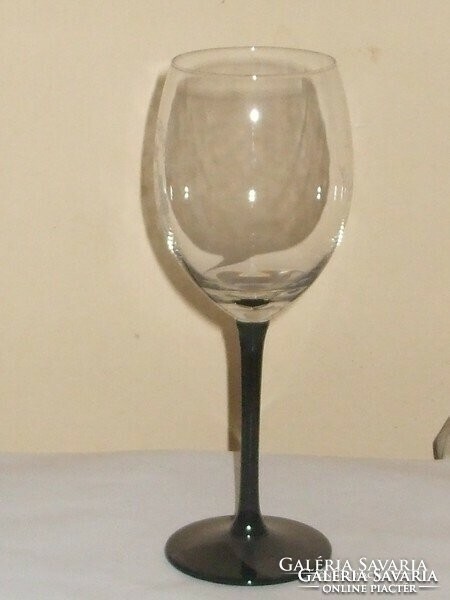 1. Pcs. Glass cup with black base