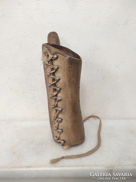 Antique Leather Plaster Hand Brace Museum Surgeon Doctor Medical Instrument Tool 250 7154