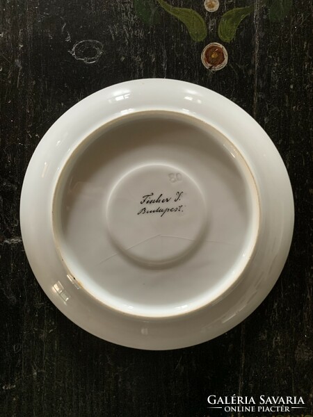 Ignatius Fischer small plate with ming pattern. Rare!