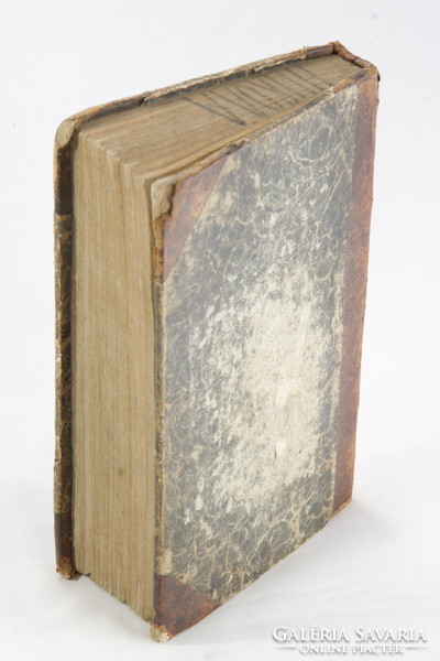 1817 Bratislava - Matthias Bél's grammar book in half-leather binding with engraving