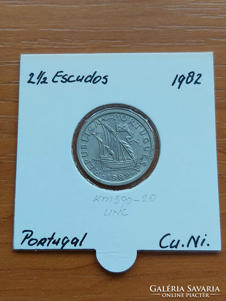 PORTUGÁLIA 2,5 ESCUDO 1982 CUNI. PAPÍRTOKBAN