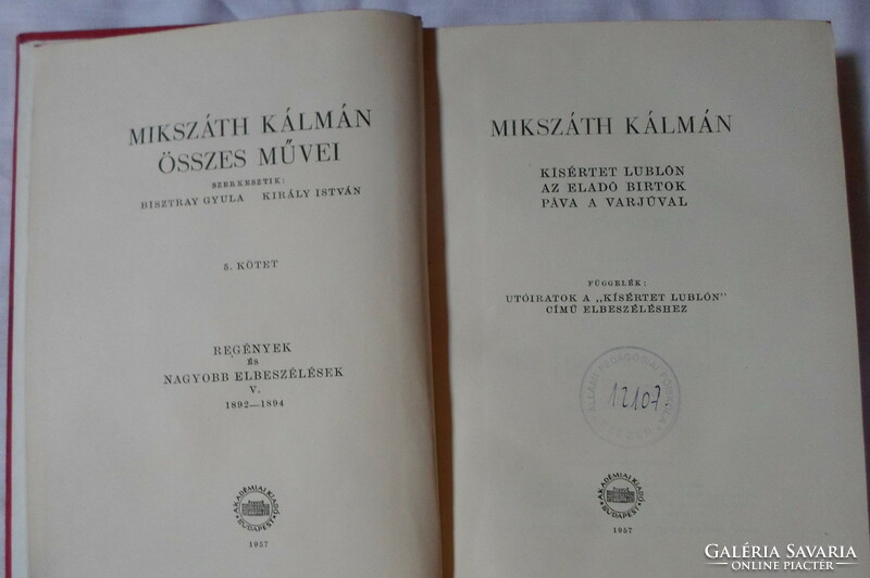Mikszáth Kálmán összes művei 5. (Akadémiai kiadó, 1957)