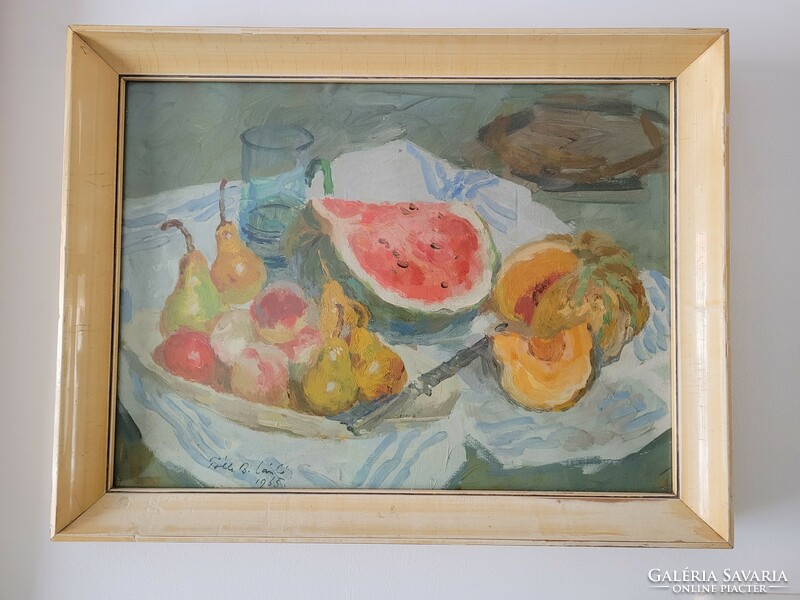 László Tóth b - Melon still life