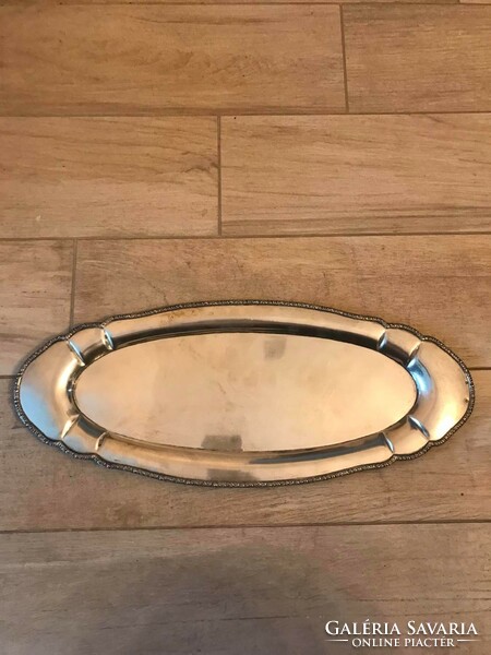 Silver serving tray