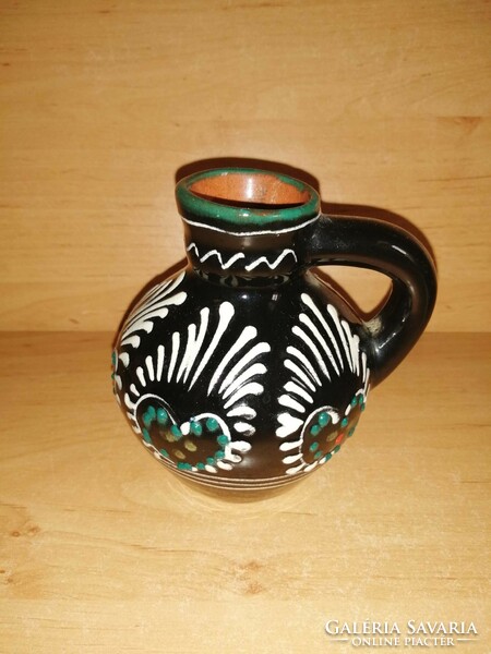 Folk ceramic jug 11 cm high (23/d)