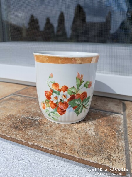 Epres szamócás porcelán bögre csésze nosztalgia Gyűjtői