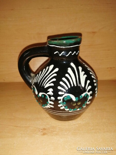 Folk ceramic jug 11 cm high (23/d)