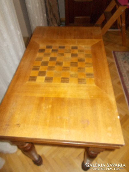 Tin German chess table, card table, 2 in 1