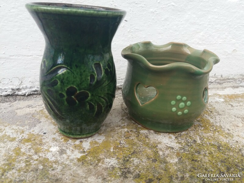 Old glazed ceramic ornaments