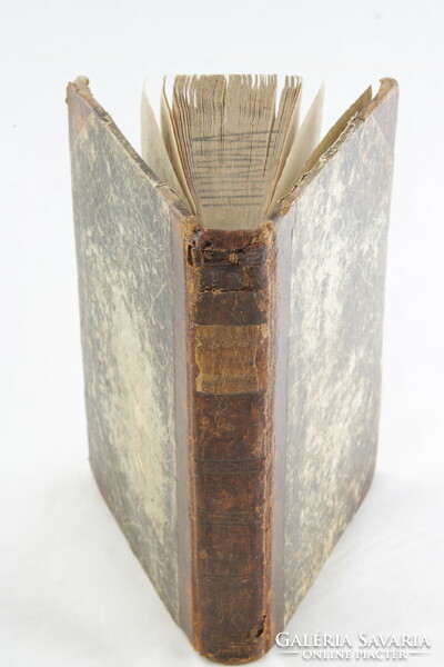 1817 Pozsony - Bél Mátyás nyelvtan könyve félbőr kötésben metszettel