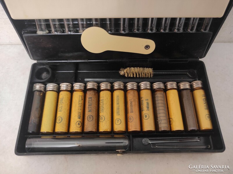 Antique medical device in doctor lab laboratory tool box urolabo 255 7181