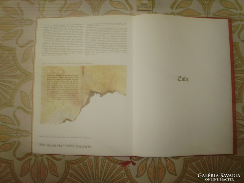 Óriási német nyelvű mesekönyv 1985 - egy fantasztikus utazásról - 48,5 x 35,5 cm