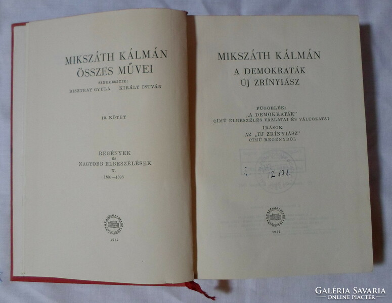Mikszáth Kálmán összes művei 10. (Akadémiai kiadó, 1957)