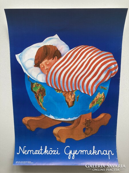 Nemzetközi Gyermeknap plakát - 1980-as évek