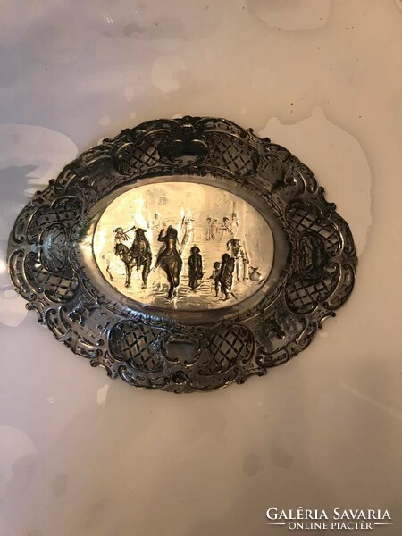 Silver decorative tray