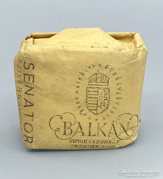 Old unopened packet of balkan cigars Senator advertisement c.1930